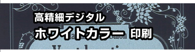 SP表示用。ホワイトカラー（白刷り）の印刷出力サービス。ホワイトカラー印刷の本紙色校正にも対応しています。高精細デジタルカラーのホワイトカラーの印刷は東京都港区芝の高精細印刷工房のコーエン。